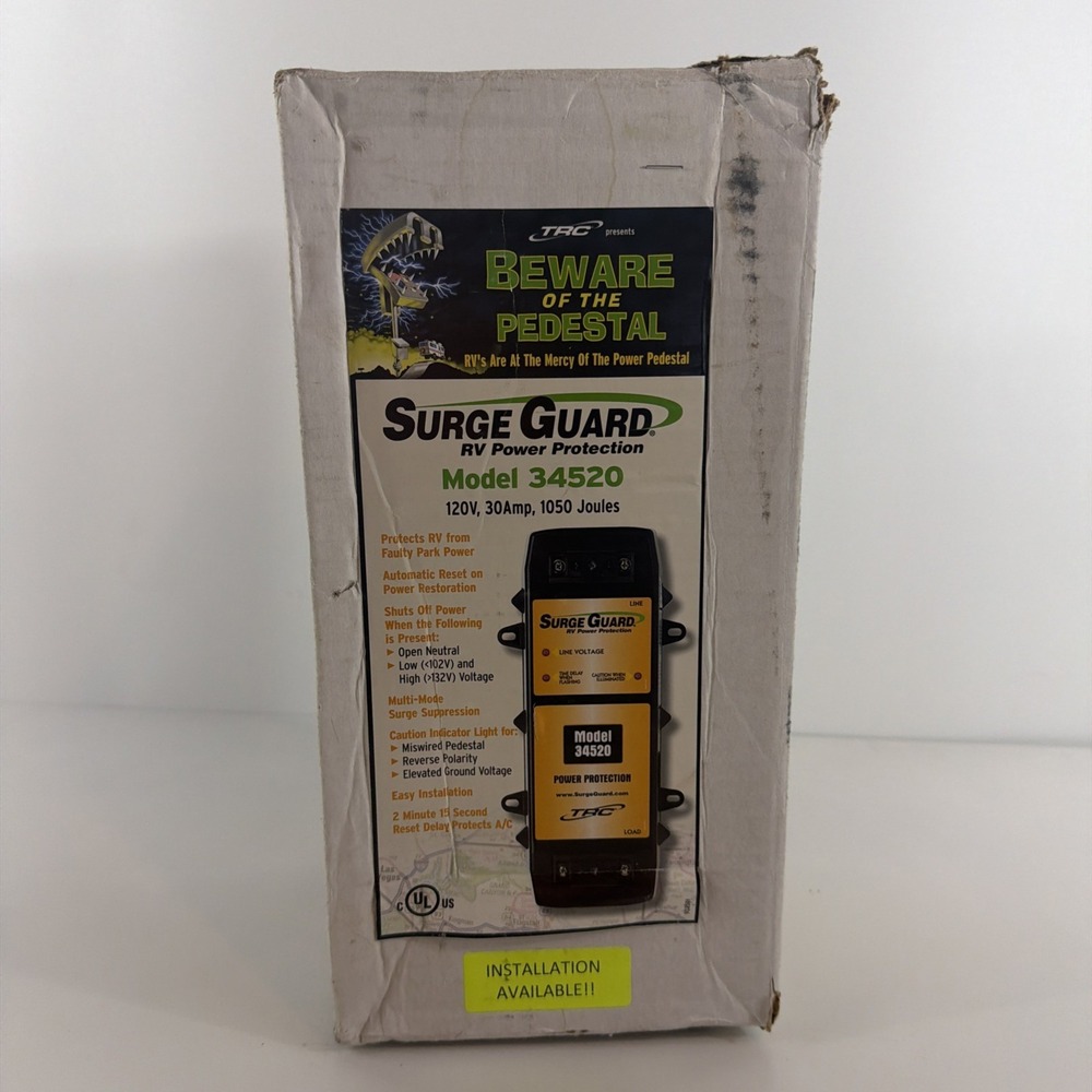 TRC Surge Guard RV Power Protection 120 30AMP 2450 Joules Surge Model 34520